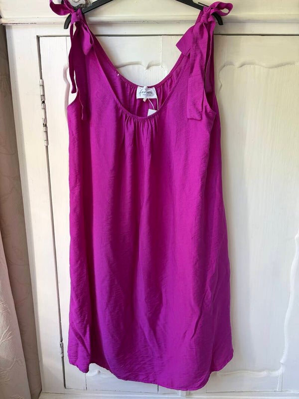 Zomerjurk Azzurro Strik - Magenta