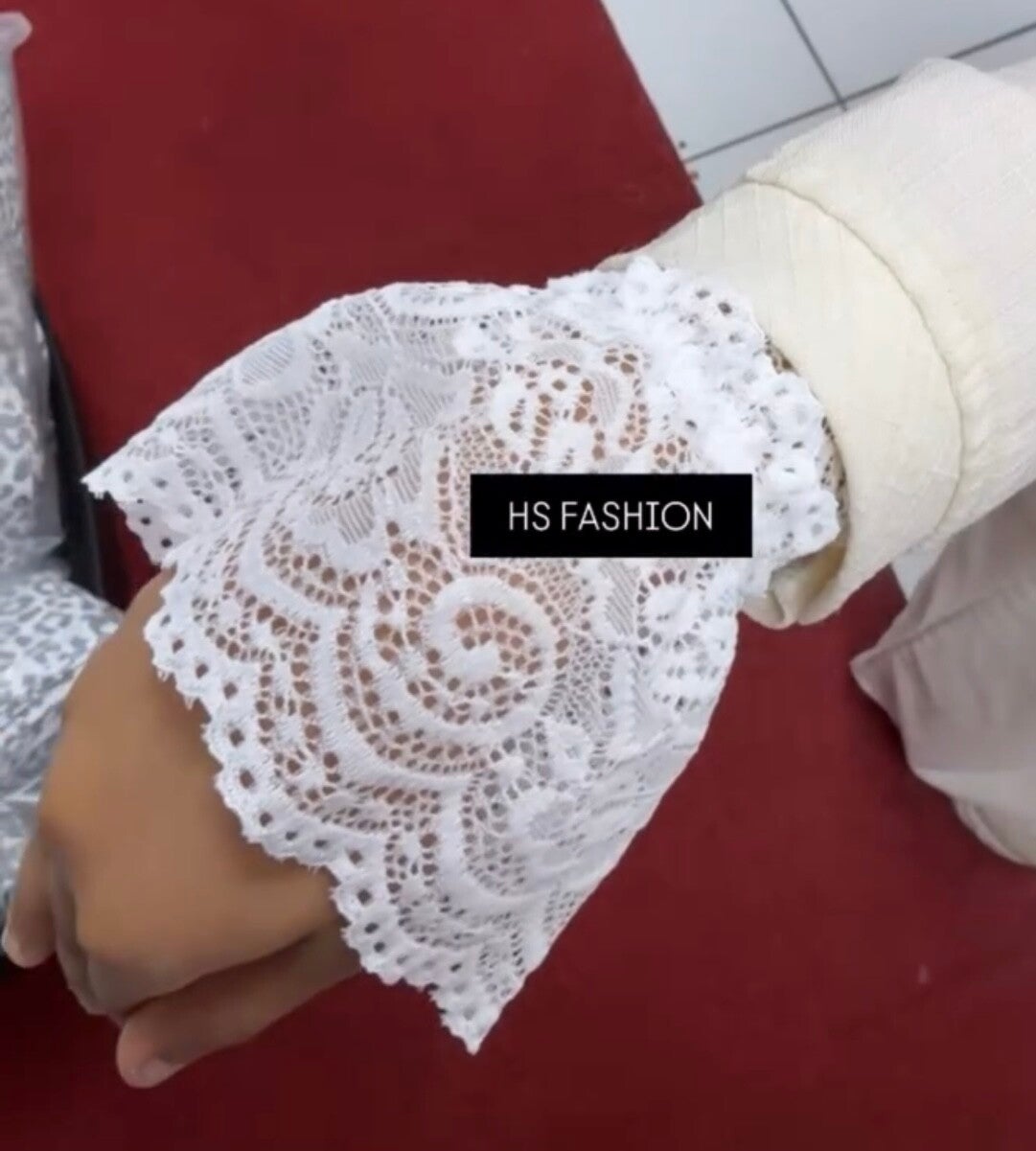 Kanten boordjes - Wit