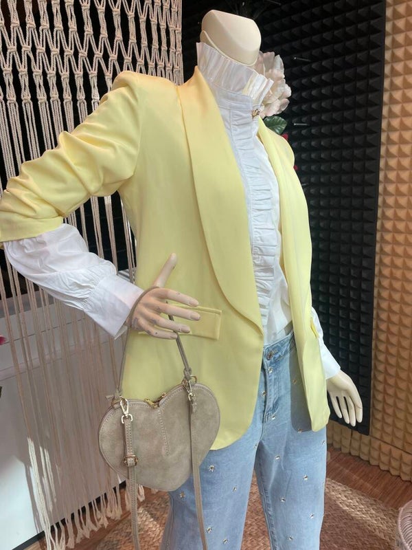 Blazer Moda - Geel