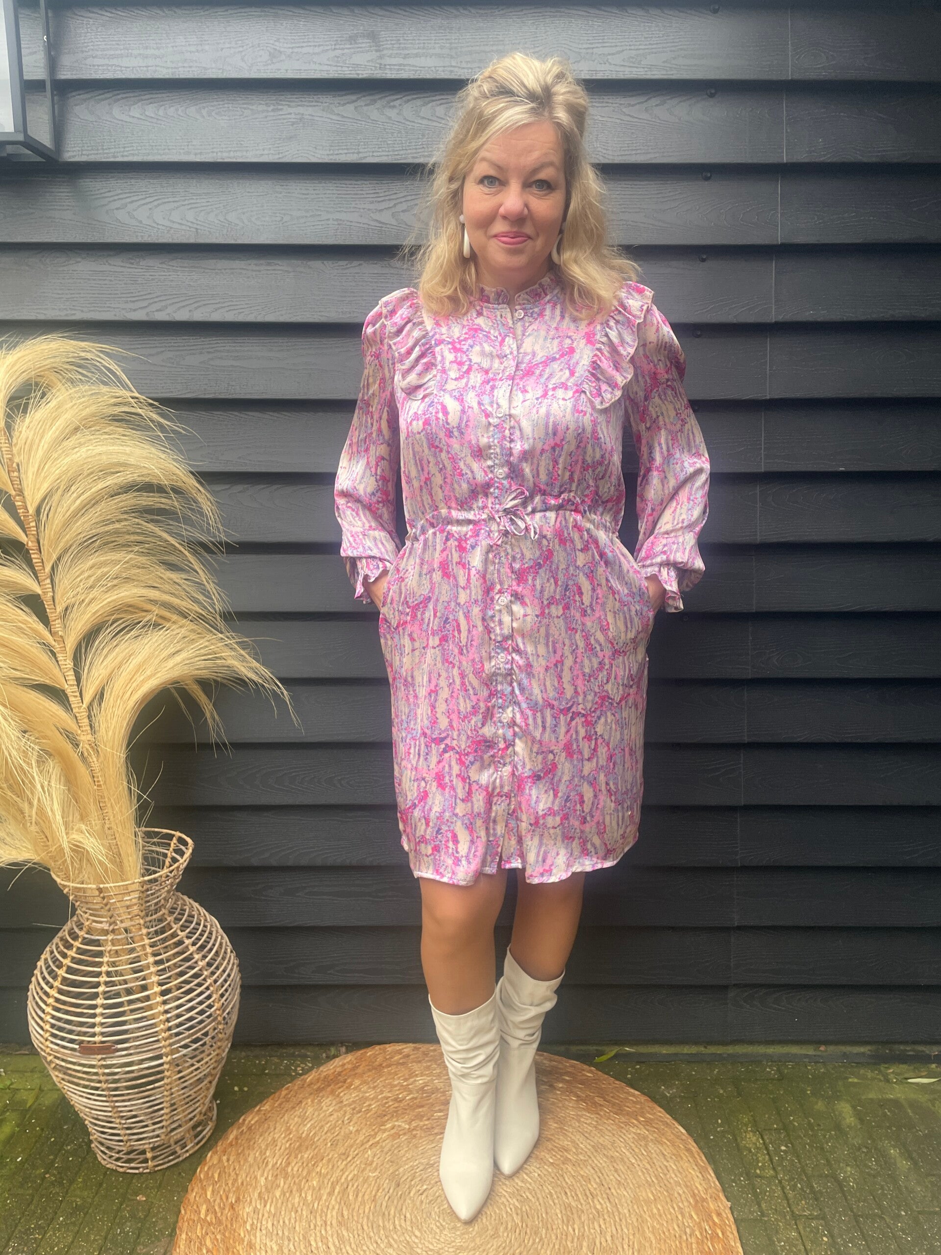 Jurk Rebelz by Azzurro Mode Greta - Roze