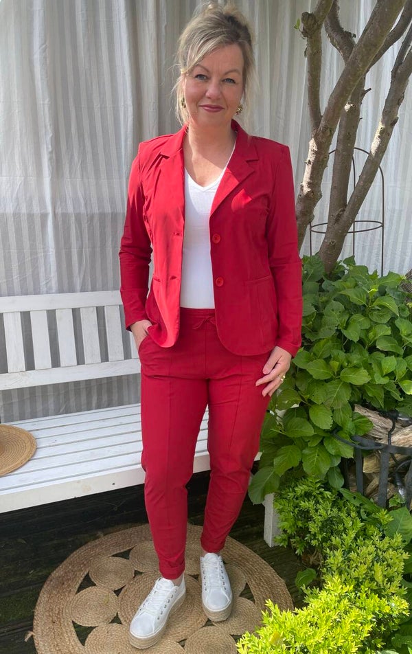 2-delige Set Angelle Milan Travelstof - Rood