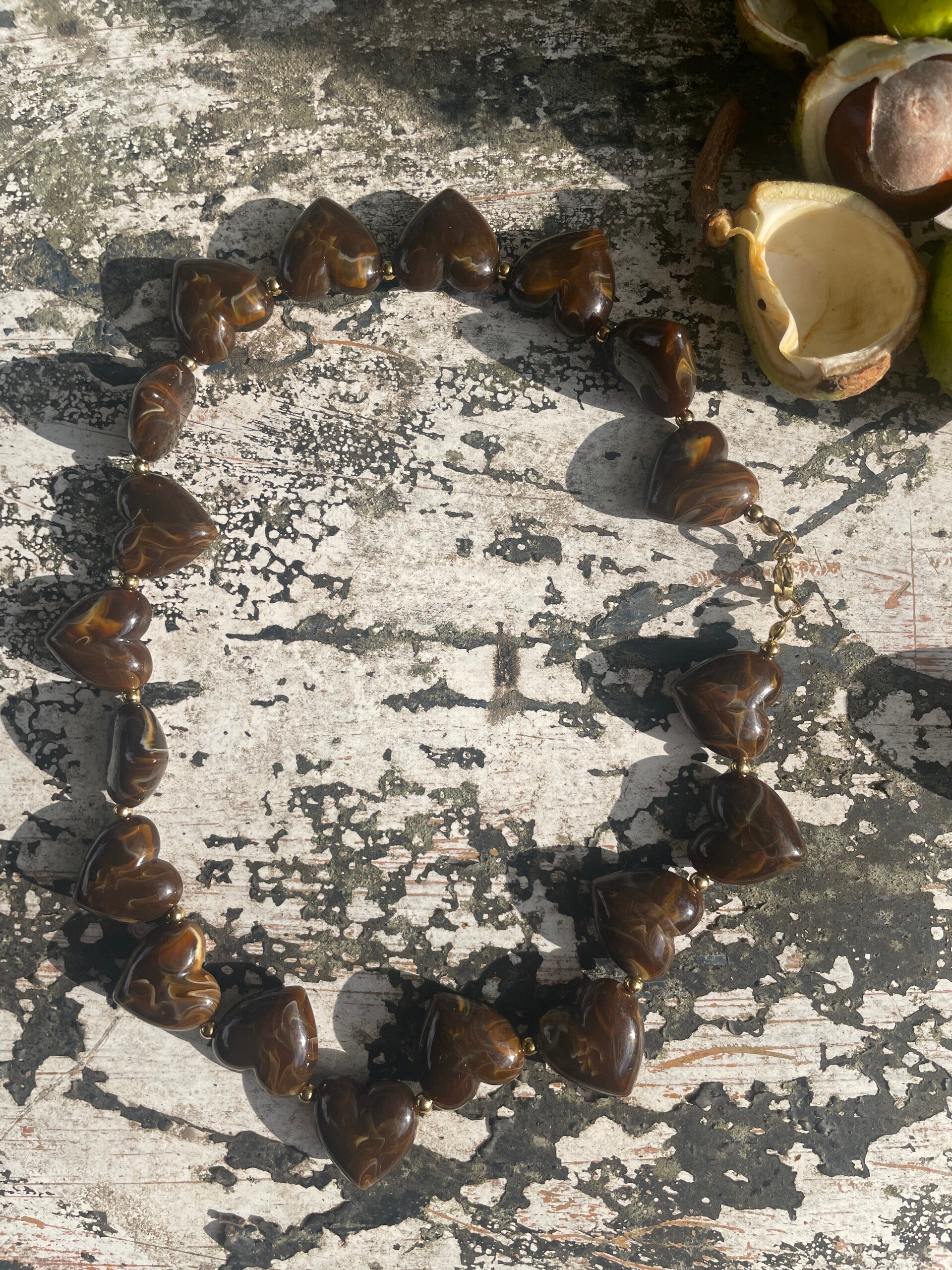 Ketting Hart - Bruin