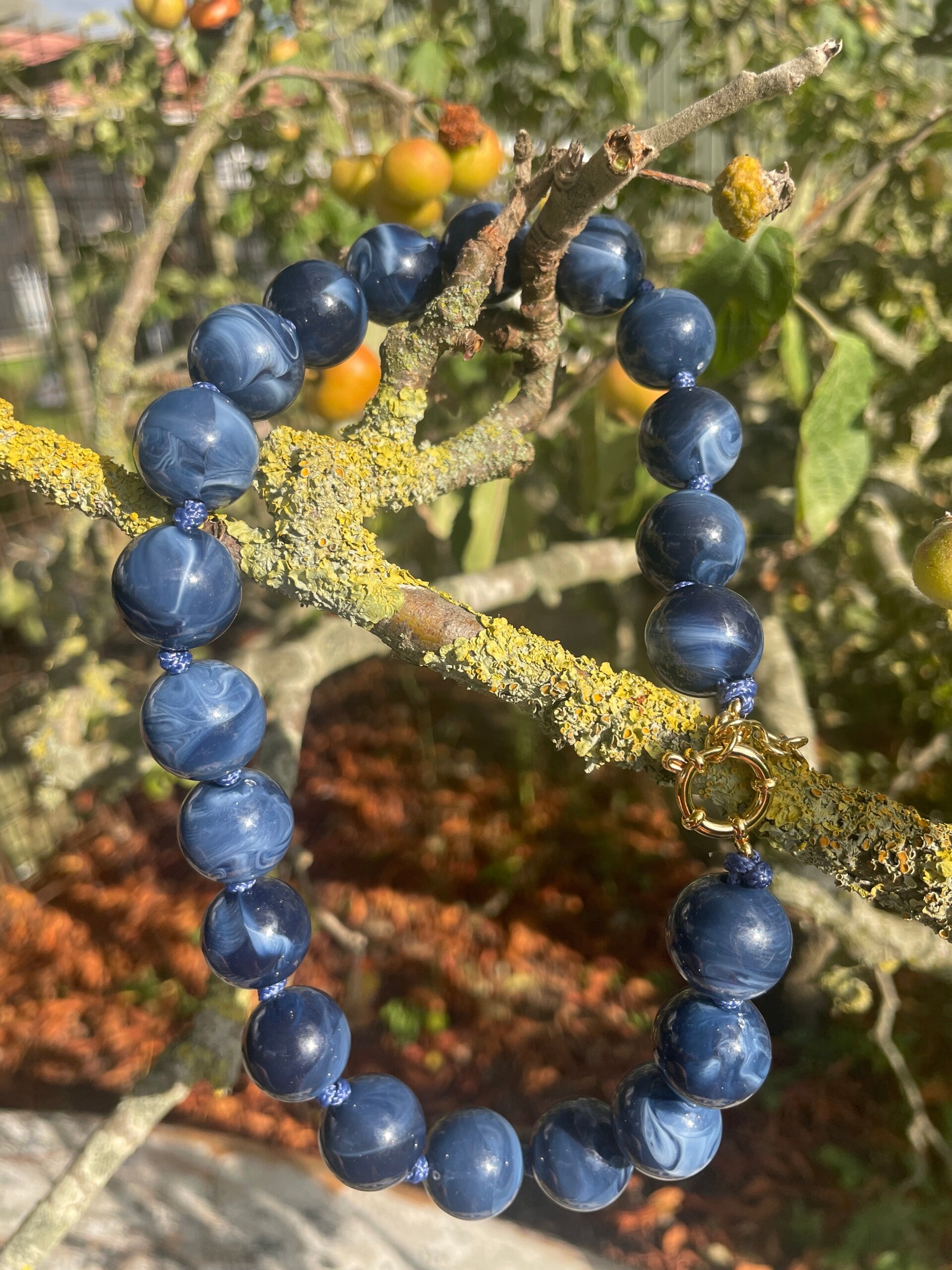 Ketting Kralen - Blauw
