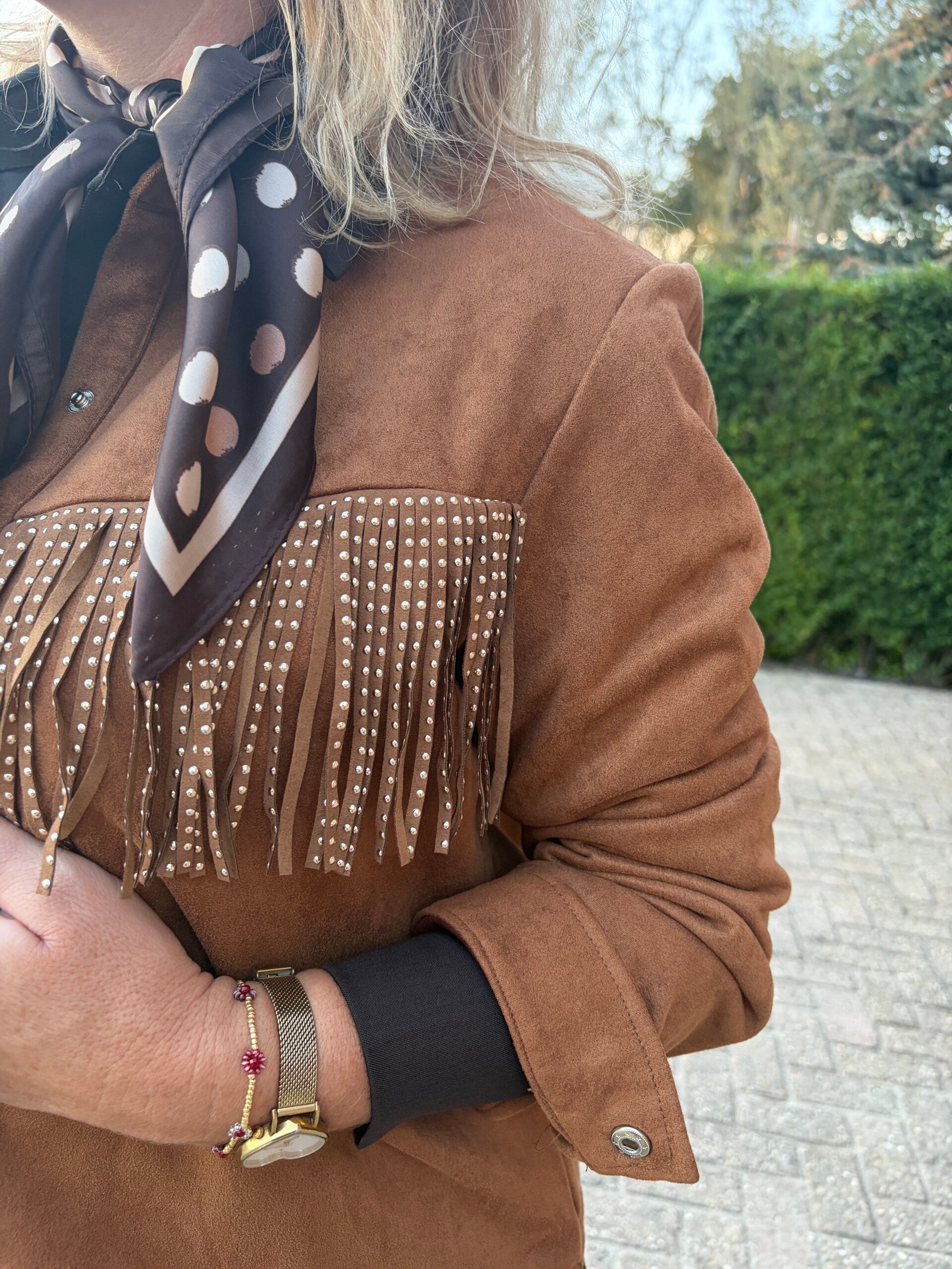 Jasje Azzurro Suedelook - Cognac