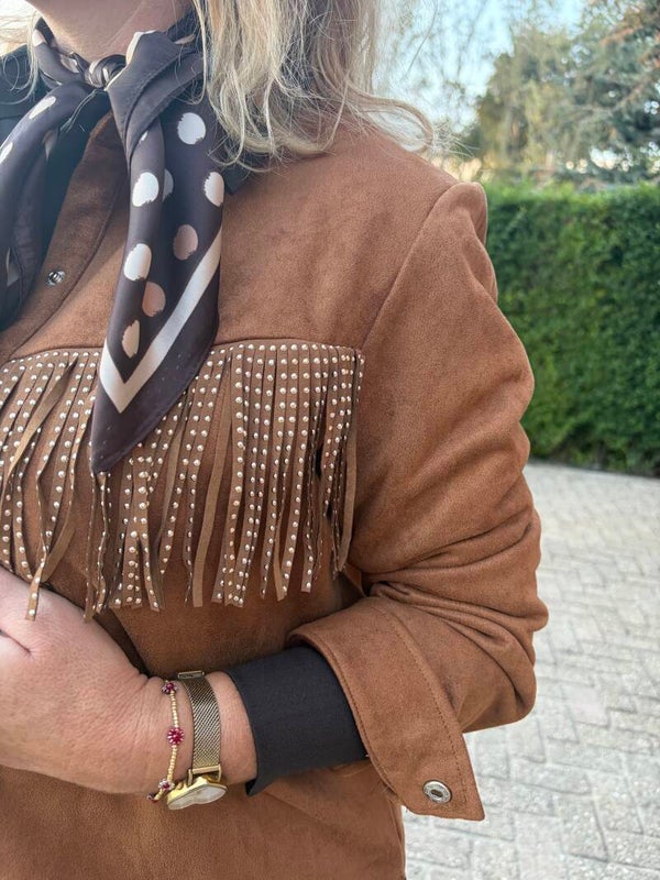 Jasje Azzurro Suedelook - Cognac
