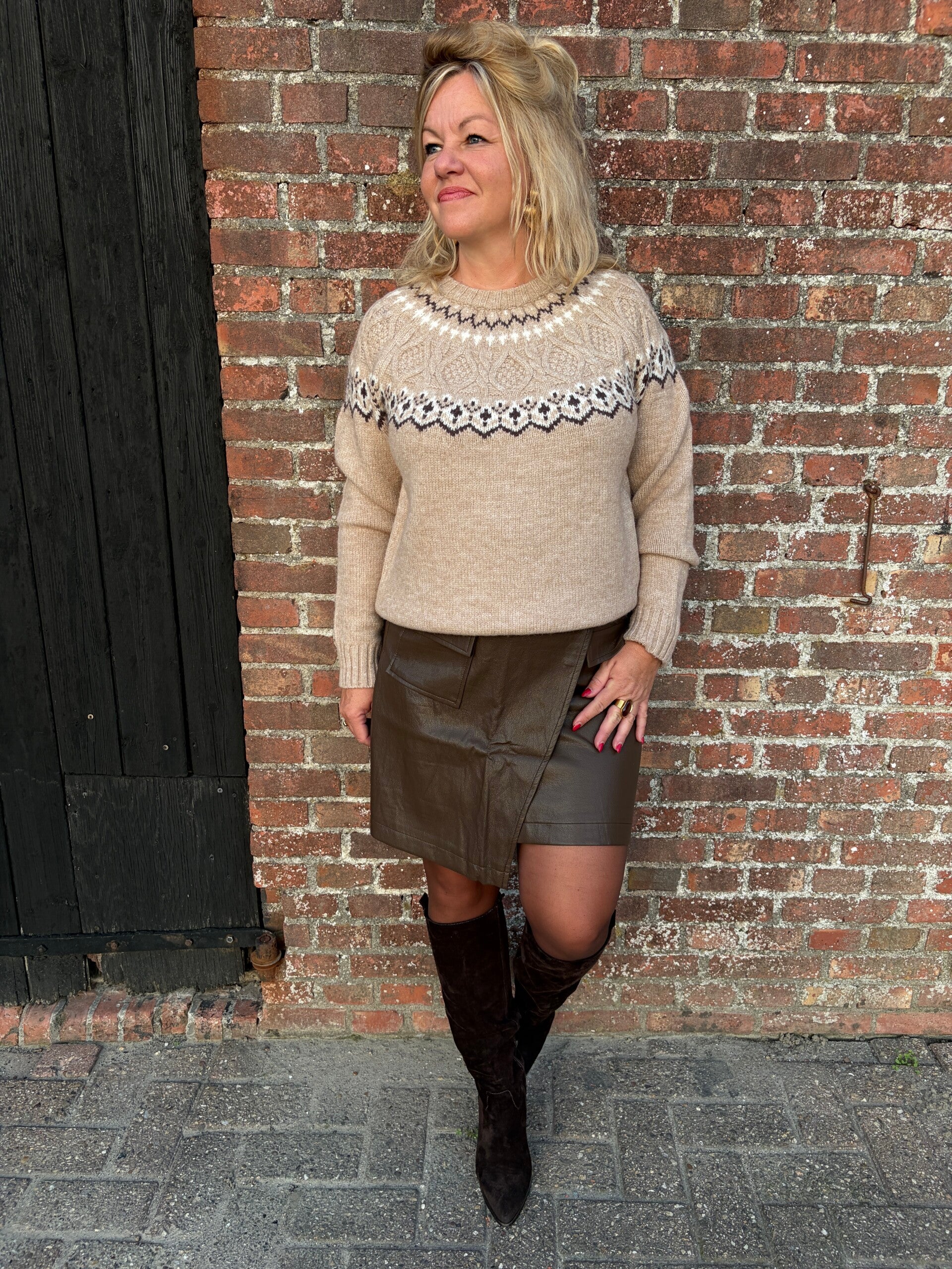 Trui Azzurro Winter - Taupe