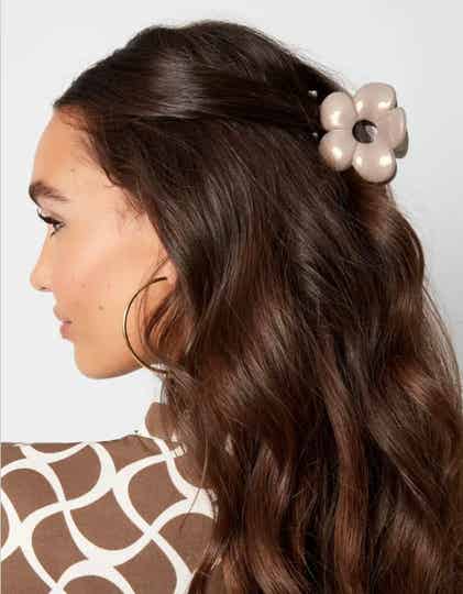 Haarklem Bloem - Grijs