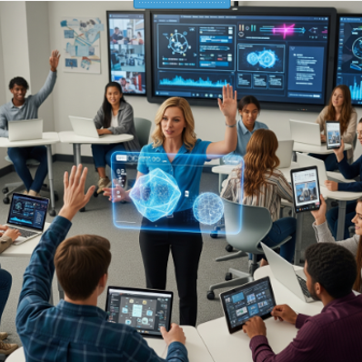 This is a picture that depicts digital learning
