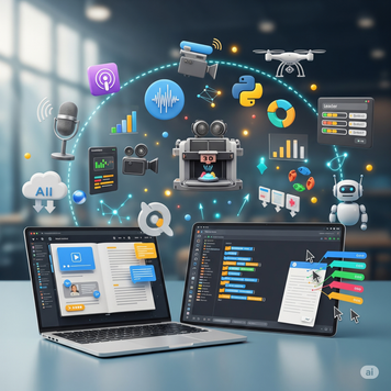 This is a picture that depicts Diverse Formats and Tools for digital education