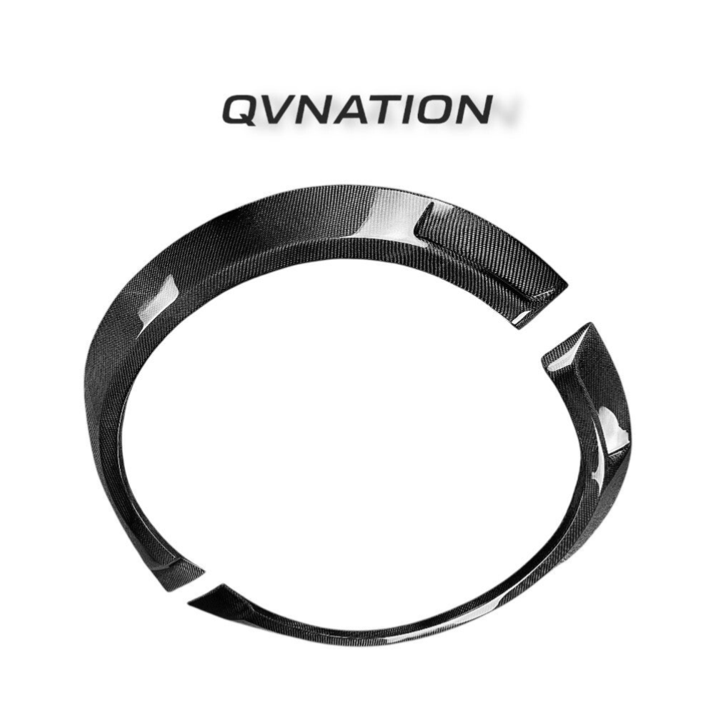 GTAM style Carbon Fiber Rear Fender Wheel Flare Trim For Alfa Romeo Giulia