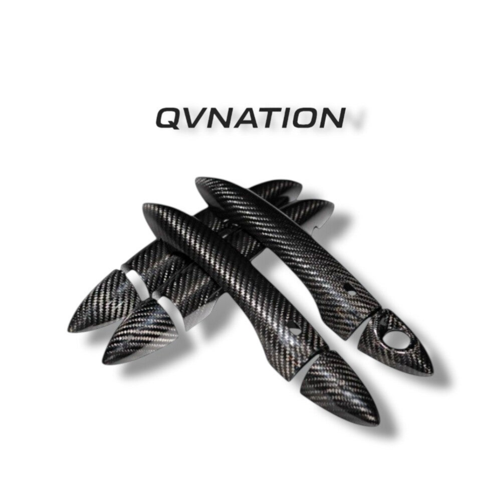 QVNATION Carbon Fiber Door Handles for Alfa Romeo Giulia / Stelvio – Lightweight Upgrade