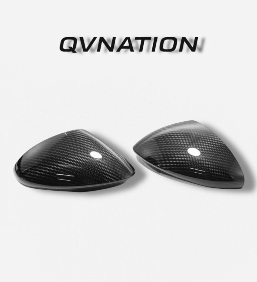 QVNATION Carbon Fiber Mirror Caps for Alfa Romeo Stelvio – OEM Fit