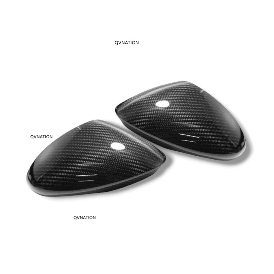 QVNATION Carbon Fiber Mirror Caps for Alfa Romeo Stelvio – OEM Fit