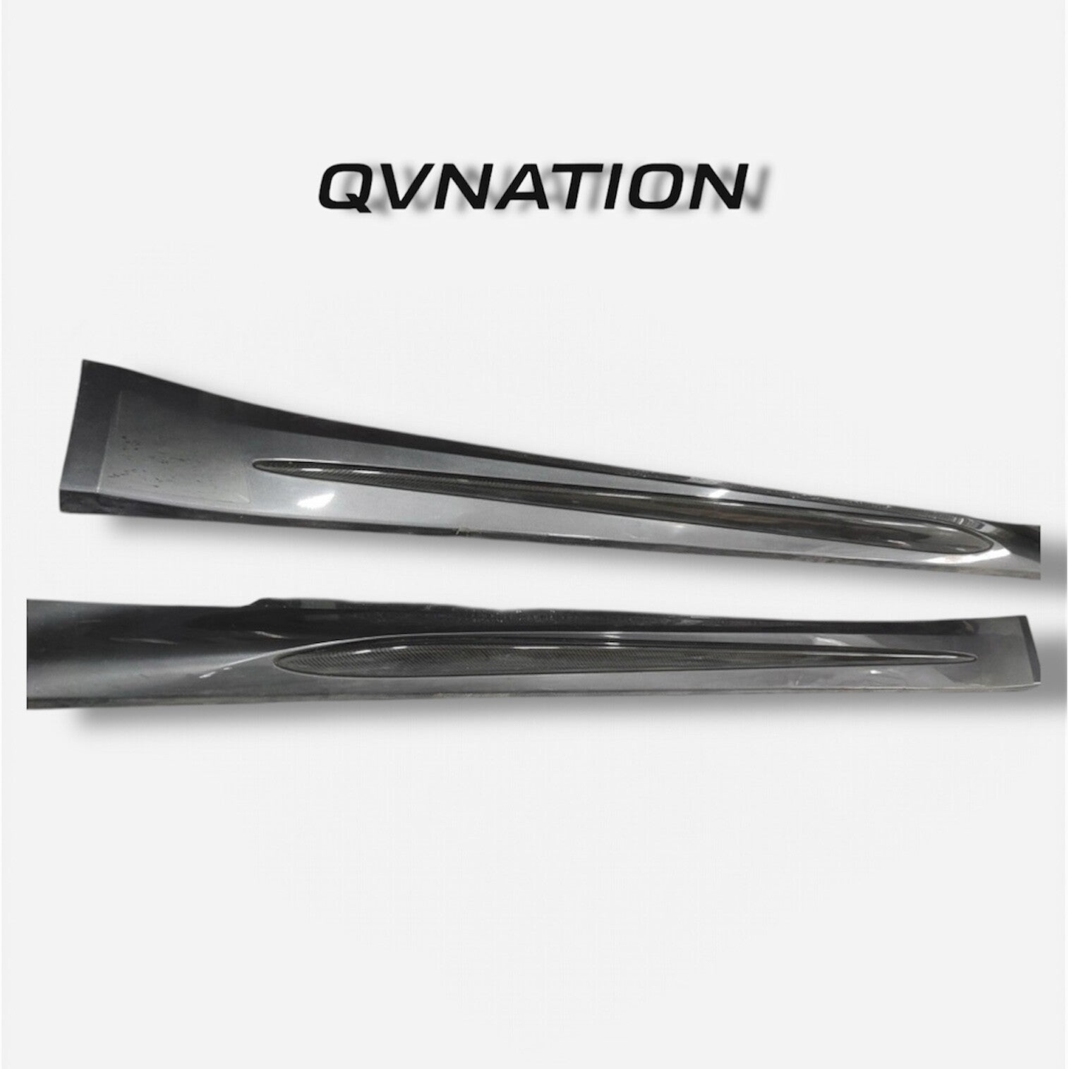 QV side skirts made to fit OEM rocker panel (some slight modification is required to fit these parts" Giulia Qv - Includes clips)