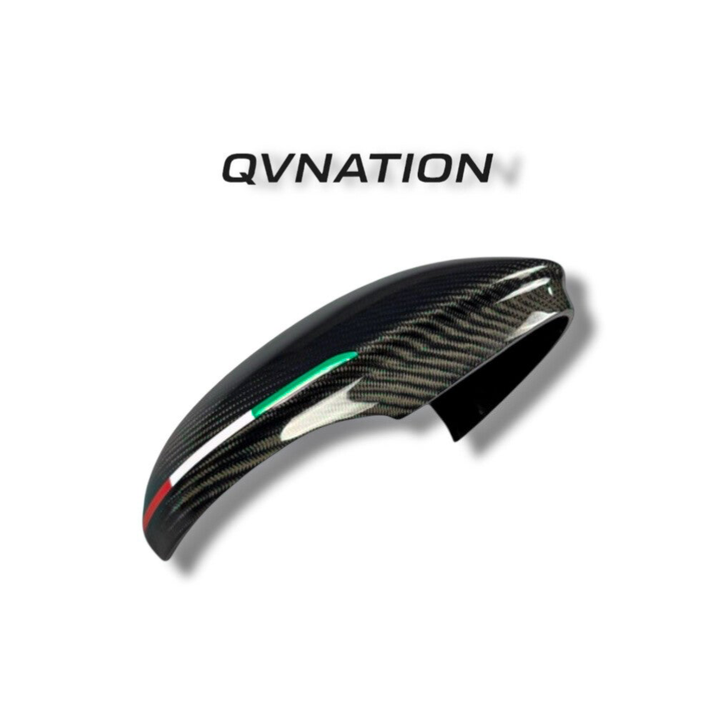 QVNATION Carbon Fiber Mirror Caps for Alfa Romeo Giulia – OEM Fit – 2-Year Warranty