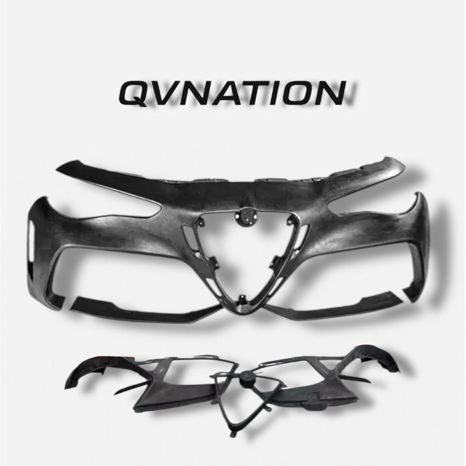 QVNATION PERFORMANCE — DRY Weave Carbon 1:1 OEM Widebody Front Bumper