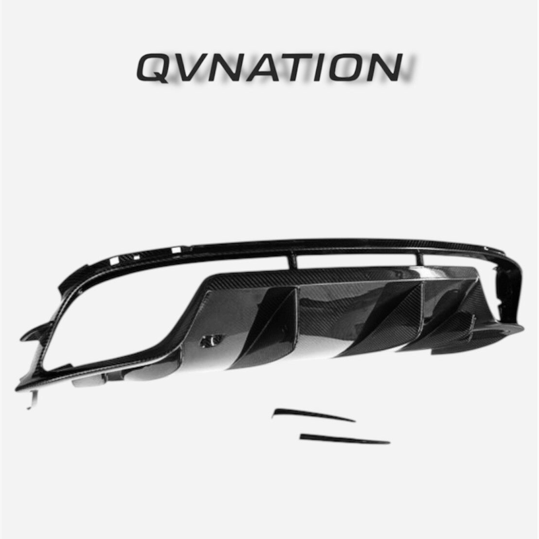 QVNATION QV OEM Factory Carbon Rear Diffuser for Alfa Romeo Giulia – Lightweight Performance Upgrade