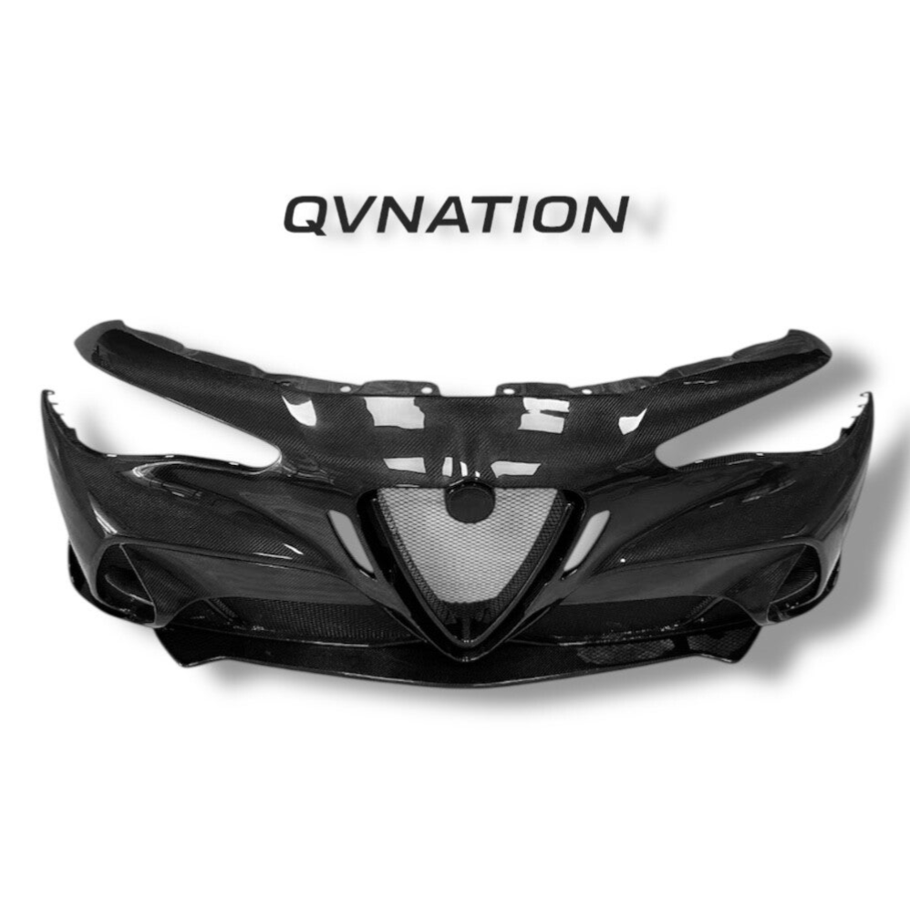 Front GTAM WET Carbon bumper for Alfa Romeo Giulia/Giulia Qv 2016-2023