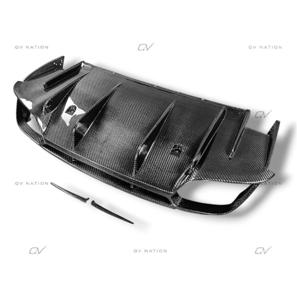 QVNATION QV OEM Factory Carbon Rear Diffuser for Alfa Romeo Giulia – Lightweight Performance Upgrade