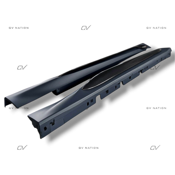 OEM QV Style Carbon Sideskirts With Qv Panels