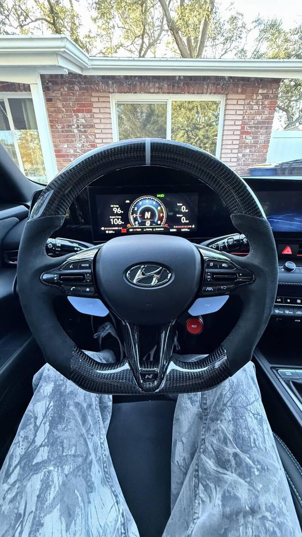CARBON STEERING WHEEL FOR HYUNDAI I20N - I30N - ELANTRA N