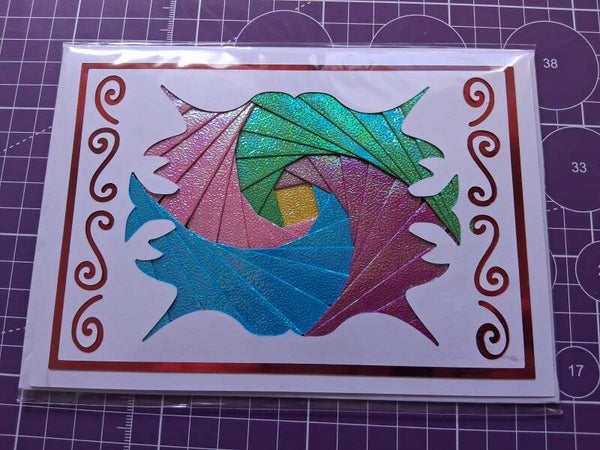 Colourful Iris Fold