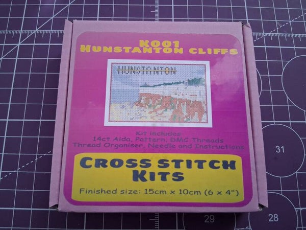 K001 Hunstanton Cliffs Cross Stitch Kit