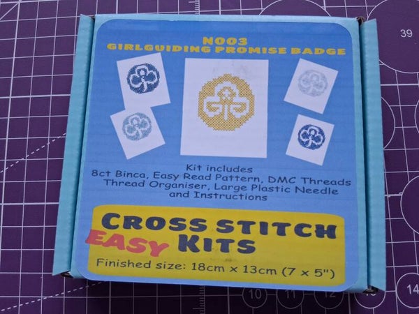 N003 Girlguiding Promise Badge Easy Cross Stitch Kit