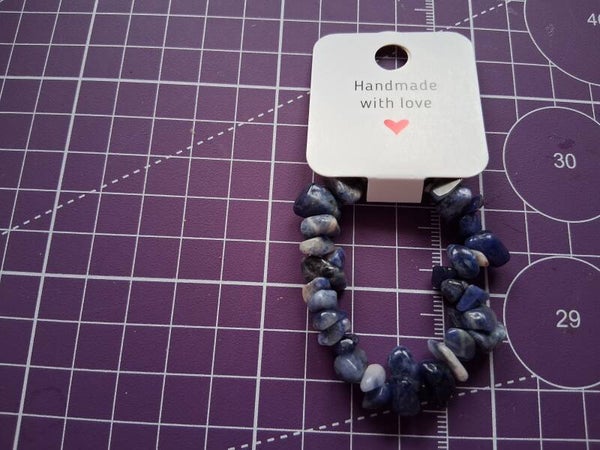 Blue Stone Stretch Bracelet