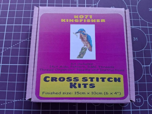 K071 Kingfisher Cross Stitch Kit