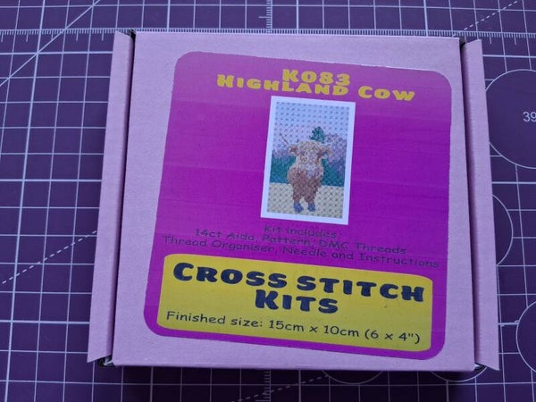 K083 Highland Cow Cross Stich Kit