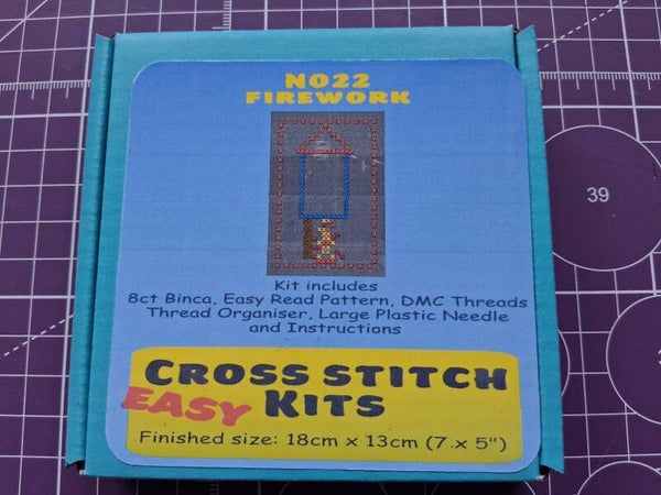 N022 Firework Easy Cross Stitch Kit