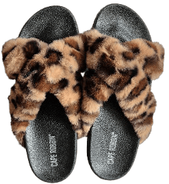 CAPE ROBBIN - Claquettes Femme Léopard