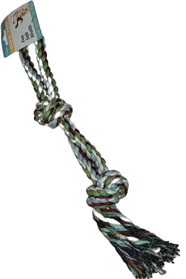 FORPET - Os En Corde 2 Noeuds & Poignées Vert