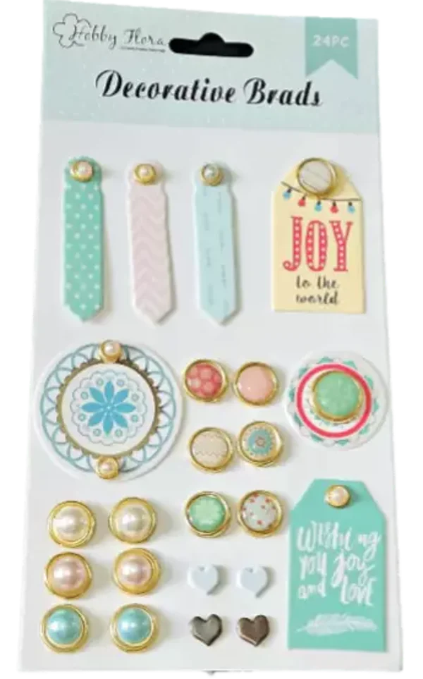 HOBBY FLORA - Attaches Parisiennes Décoratives Bleus