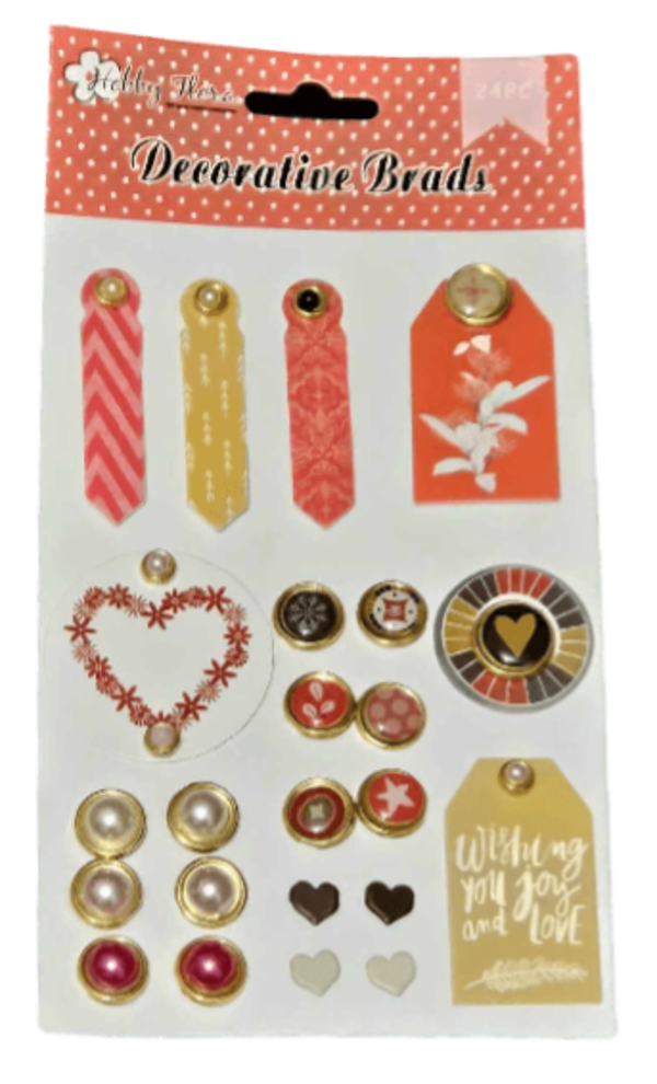 HOBBY FLORA - Attaches Parisiennes Décoratives Rouge