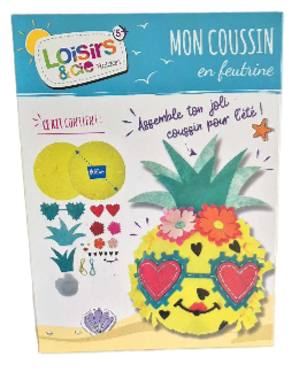 LOISIR & CIE - Mon Coussin Ananas En Feutrine