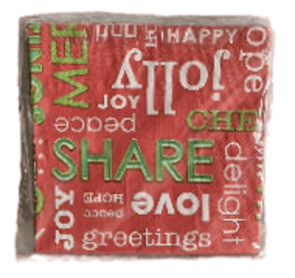 BETTERSHOP - 20 Serviettes En Papier Rouges