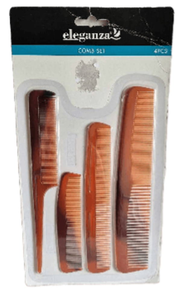 ELEGANZA - Ensemble De 4 Peignes