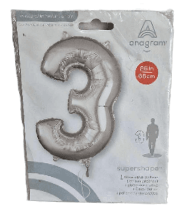 ANAGRAM - Ballon 3 Argenté