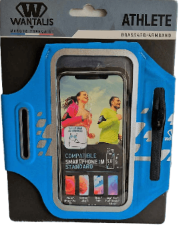 WANTALIS - Brassard De Sport Pour Smartphone Bleu