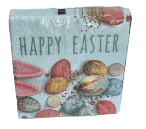 GLOPOLL - 20 Serviettes En Papier "Happy Easter"
