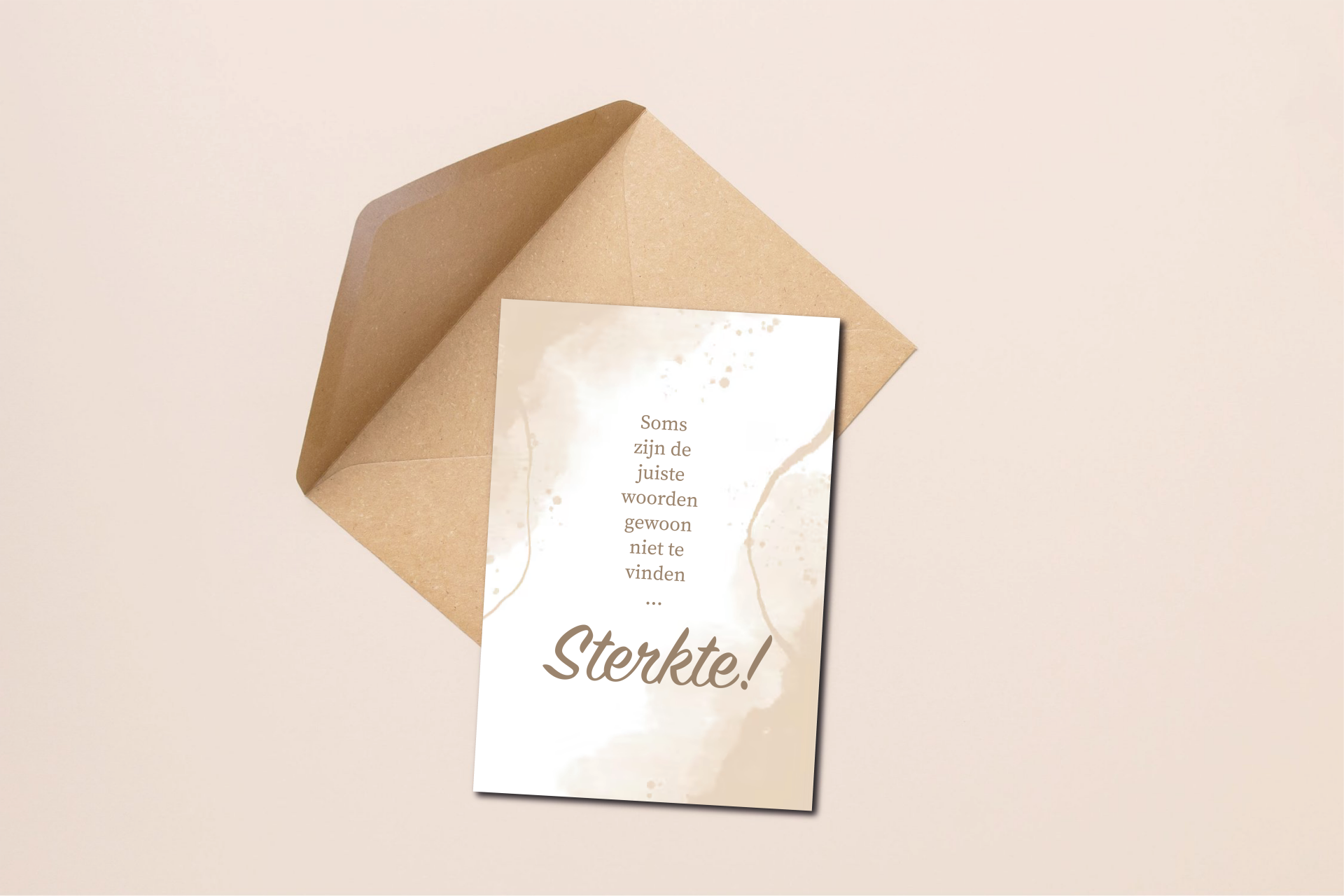 Rouwkaartje - Sterkte!