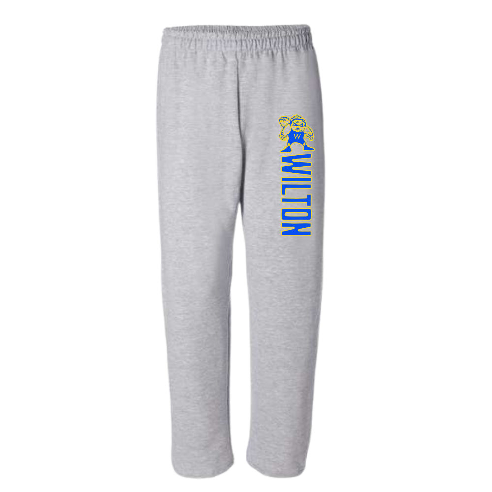 Wilton Beavers Wrestling Adult Open Bottom Sweatpants