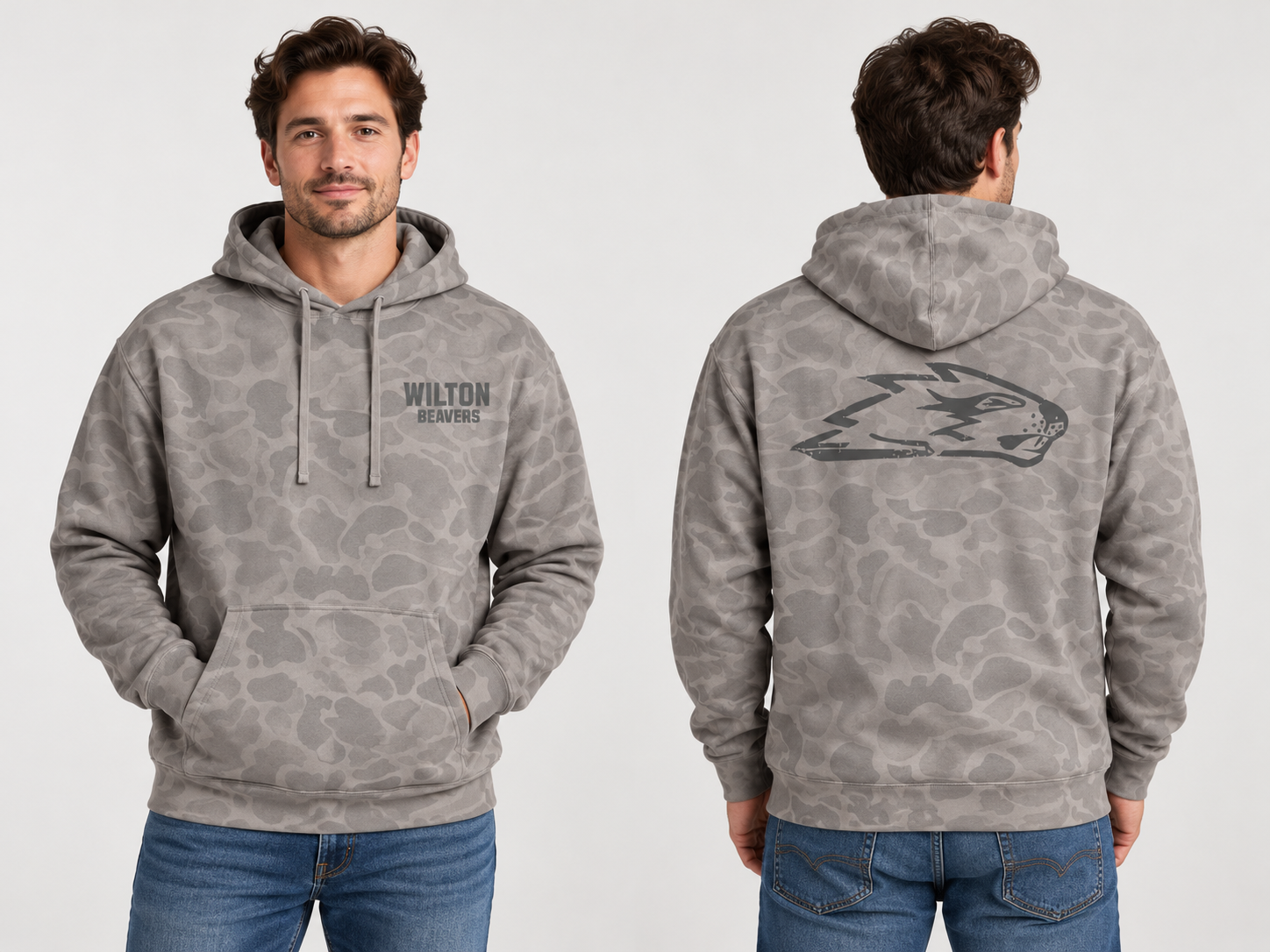 Vintage Camo Beaver Hoodie
