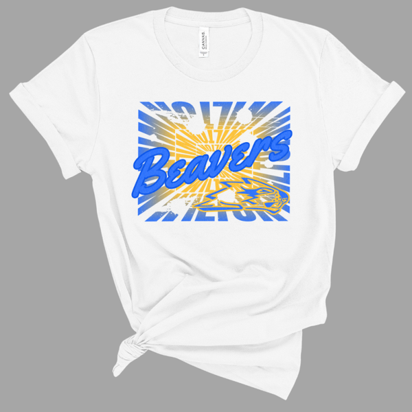 Wilton Beavers Retro Burst Tee