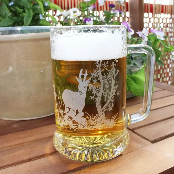 Chope à Bière gravée - Brocard