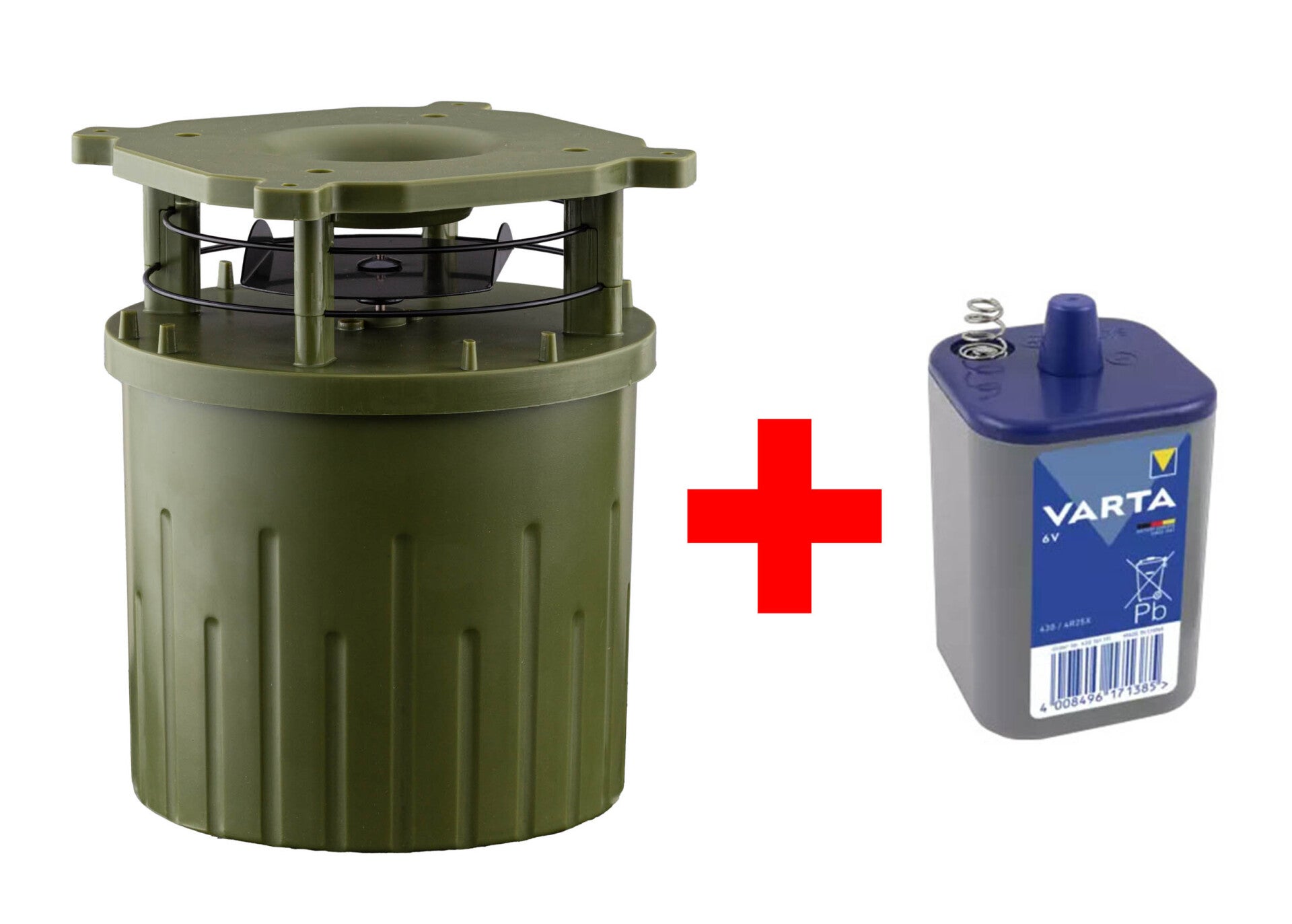 Pack Agrainoir automatique 6V + Pile Varta Longlife 4R25X – 7,5 Ah