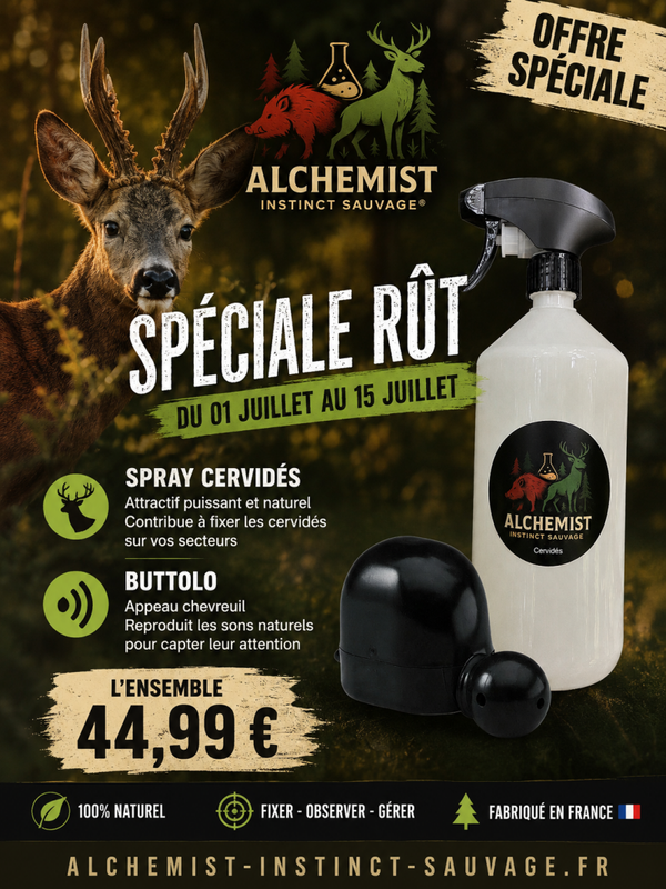 Pack Spécial Rût – Spray Cervidés + Appeau Buttolo