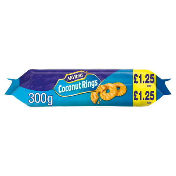 McVitie's Coconut Rings Biscuits 300g £1.25 PMP